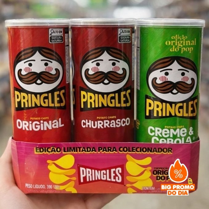 Pringles Original do Pop - Pack com 3 sabores
