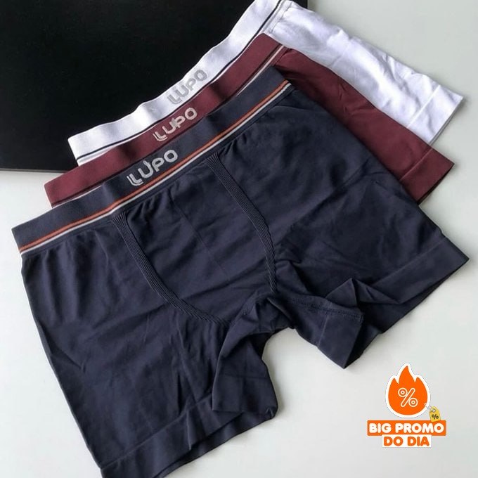 🩲 Kit 6 Cuecas Lupo Boxer Microfibra