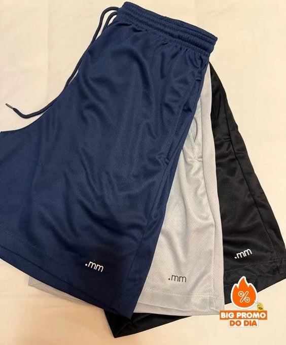 🩳 Kit 3 Shorts Masculino .MM