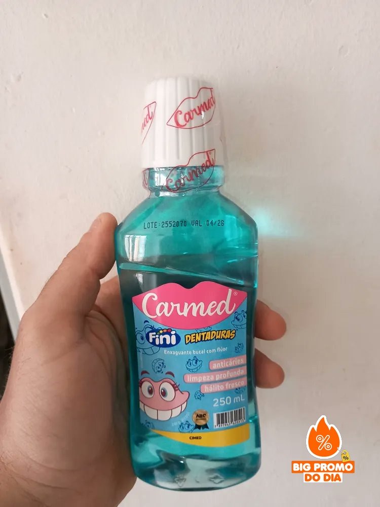 Enxaguante Bucal Carmed Fini Dentadura 250ml