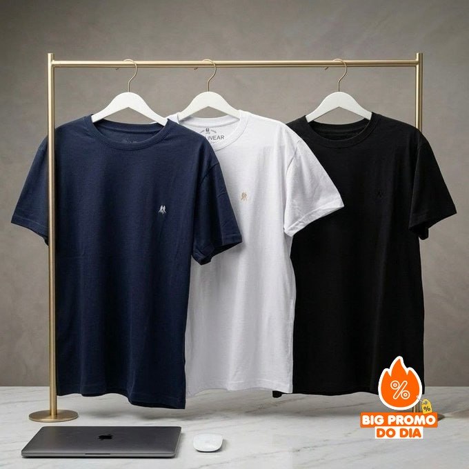 Kit com 3 Camisetas Polo Wear