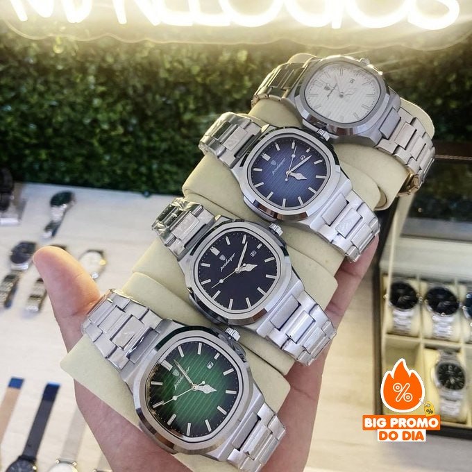 Relógio Poedagar De Luxo Com Caixa (4 cores)