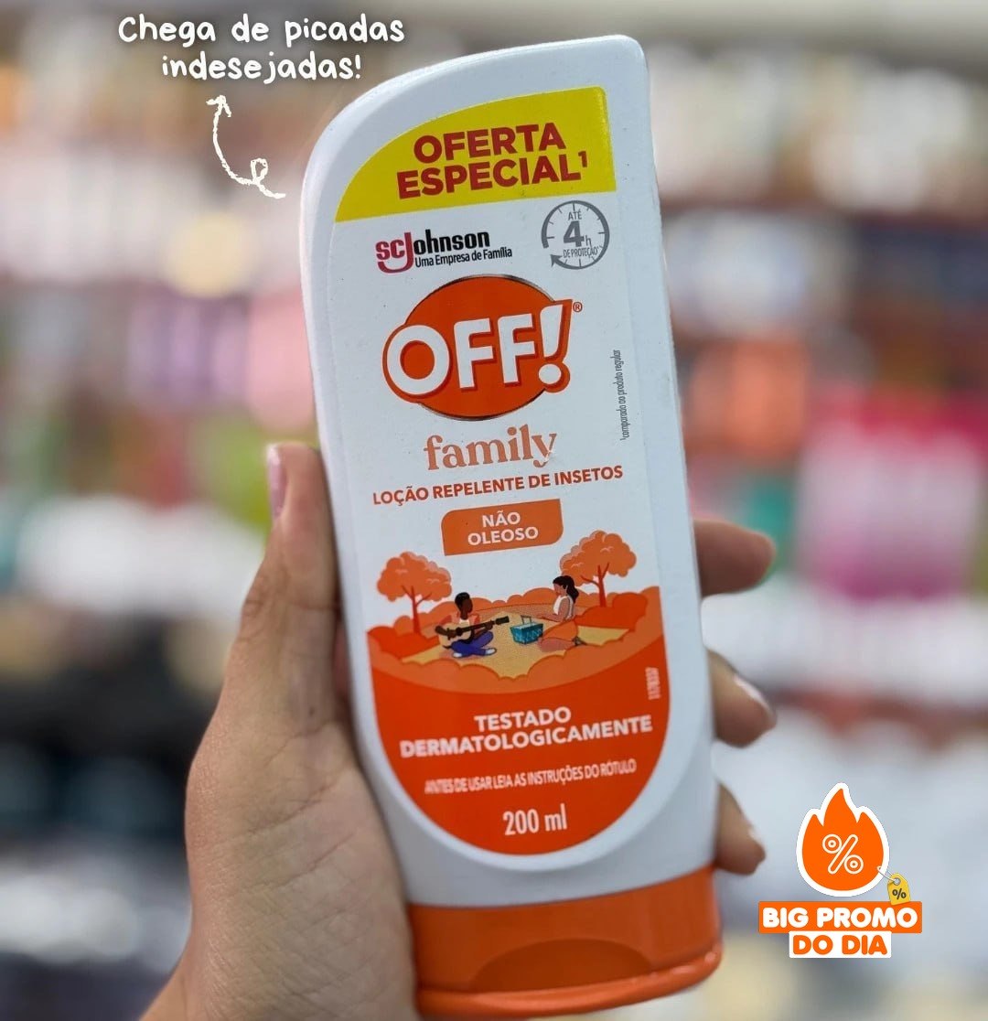 OFF! Family Loção Repelente de Insetos e Mosquitos 200ml