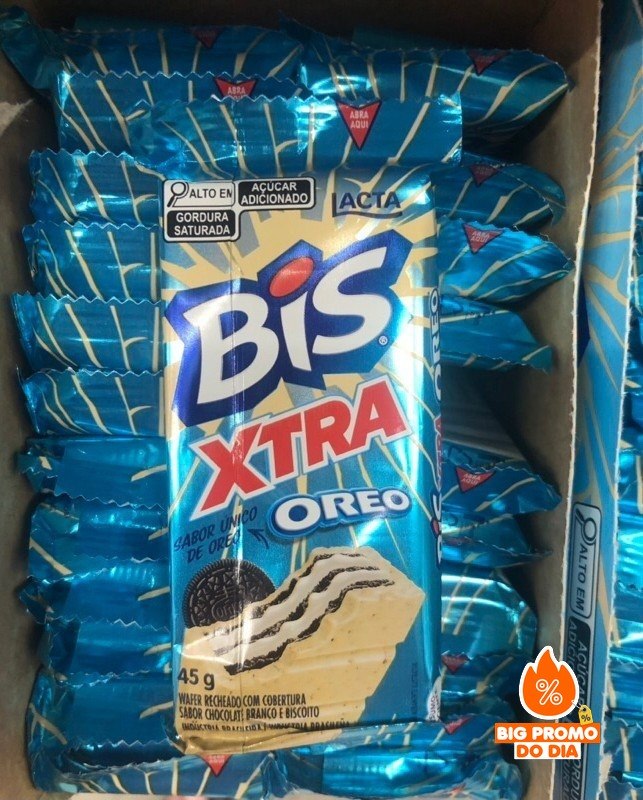 Lacta Bis Xtra Oreo - 24 Unidades