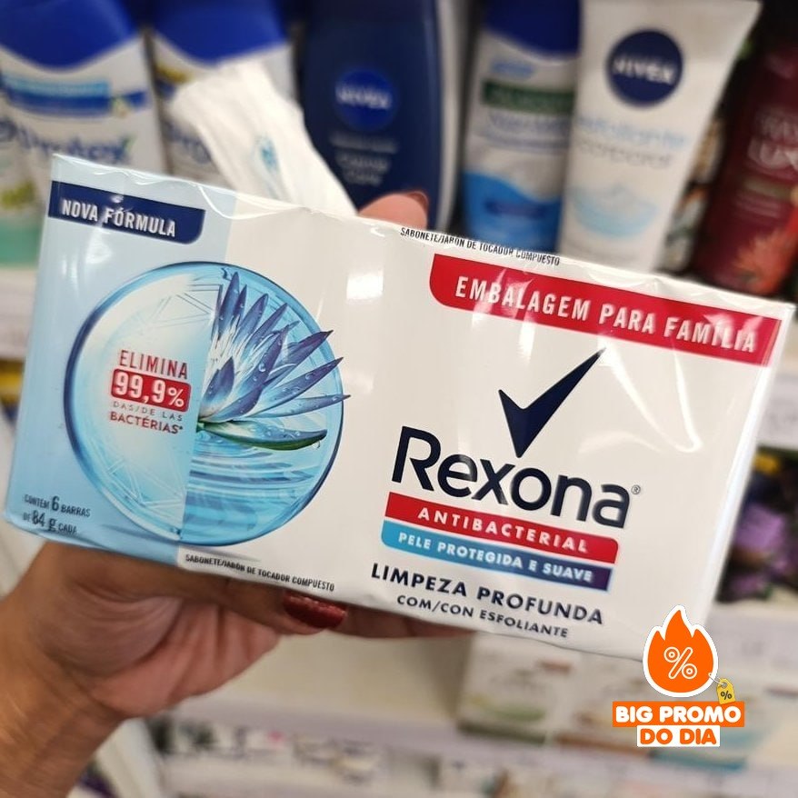 Rexona Sabonete em Barra Pack 6 Unidades 84g cada