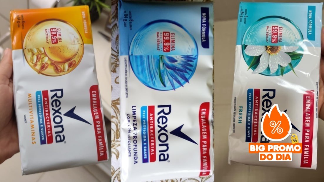 Rexona Sabonete Em Barra 84G 6 Barras