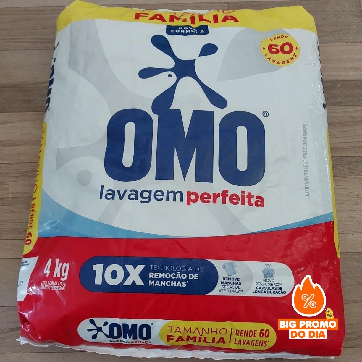 🫧 OMO Sabão em Pó Lavagem Perfeita - 4Kg