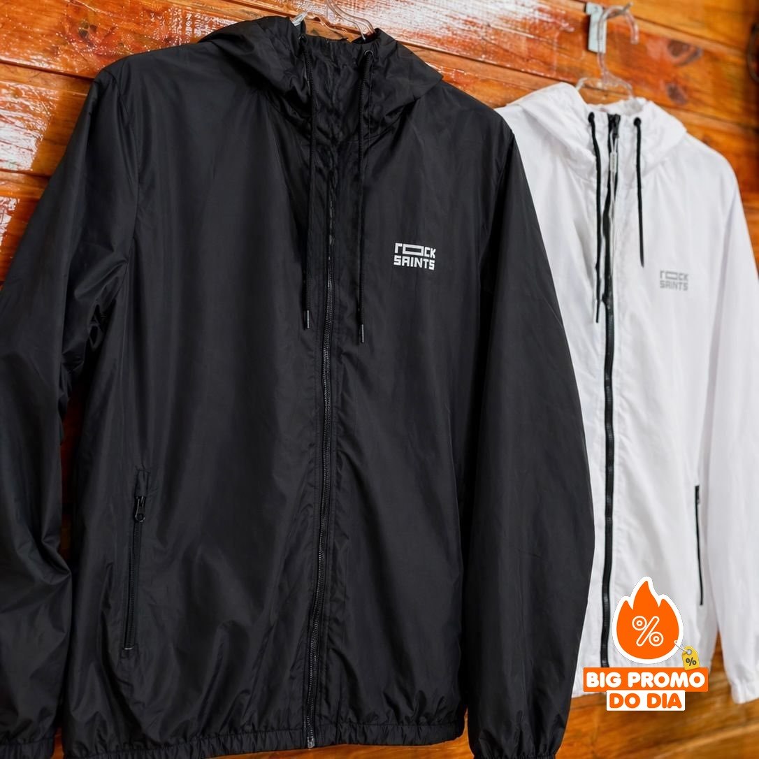 Kit 2 Corta Vento Liso Rock Saints