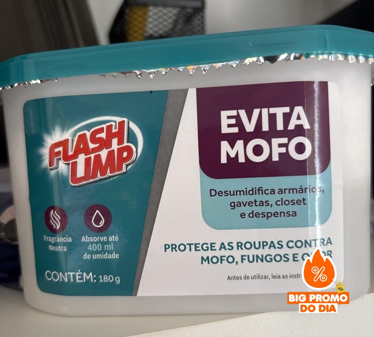 Flash Limp - Evita Mofo Para Armários Guarda Roupa 180g