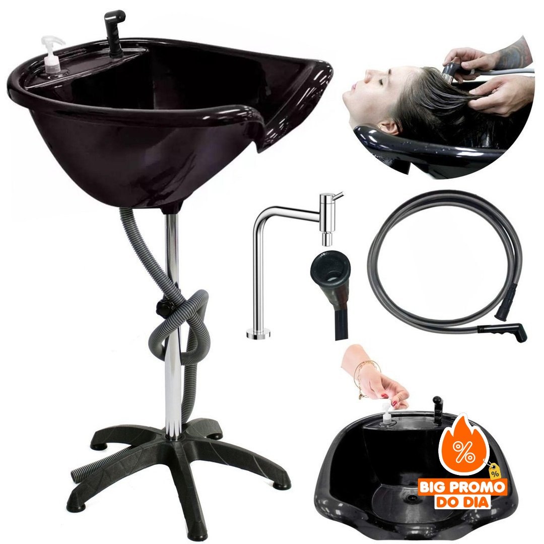 Lavatório De Cabelo Portátil Cuba Móvel Salão Beleza + Ducha - (Shopee)