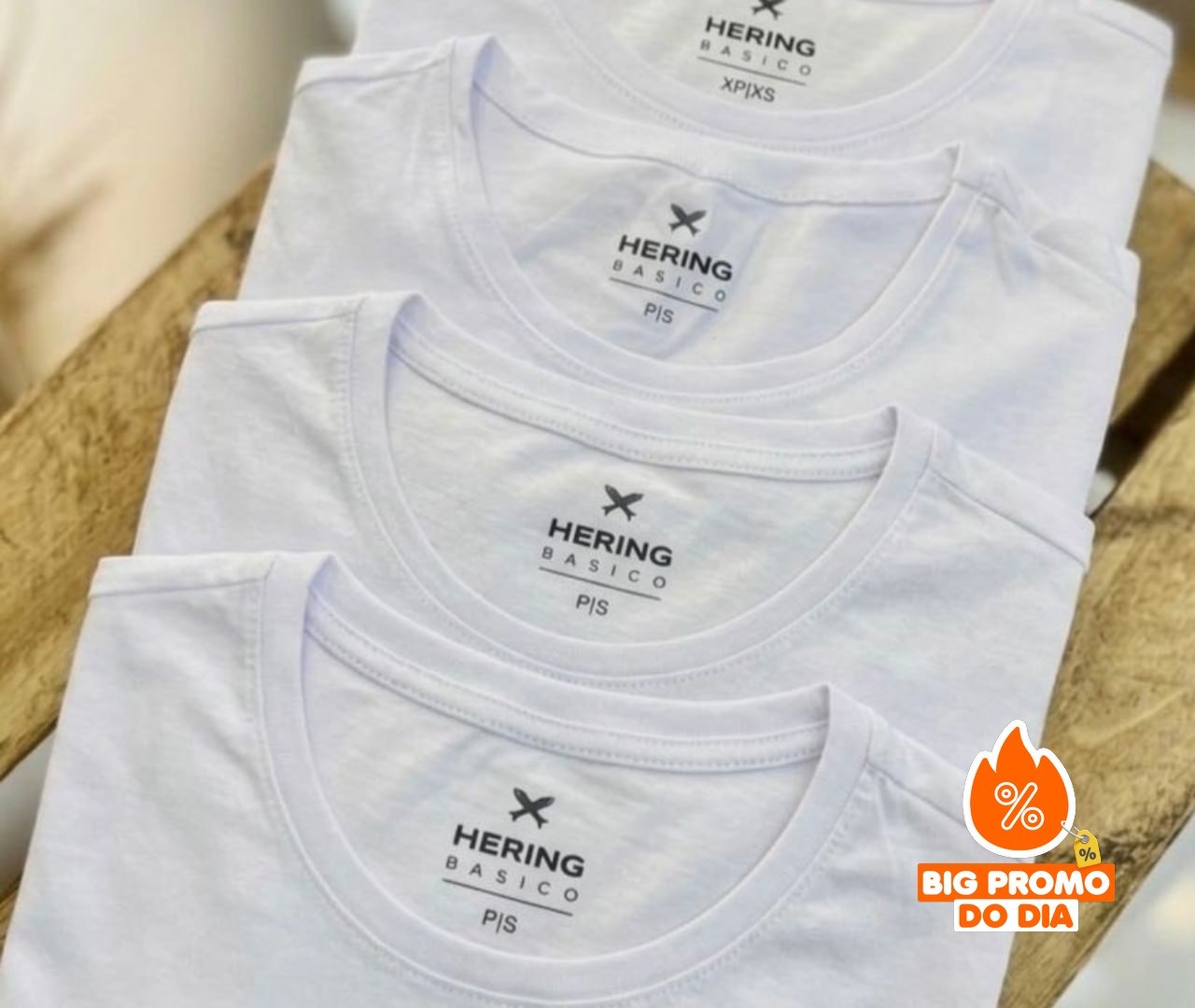 Kit 5 Camisetas Feminina Hering