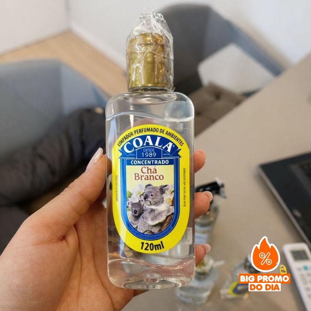 Combo 3 Limpadores Coala Chá Branco 120 ml - (Shopee)