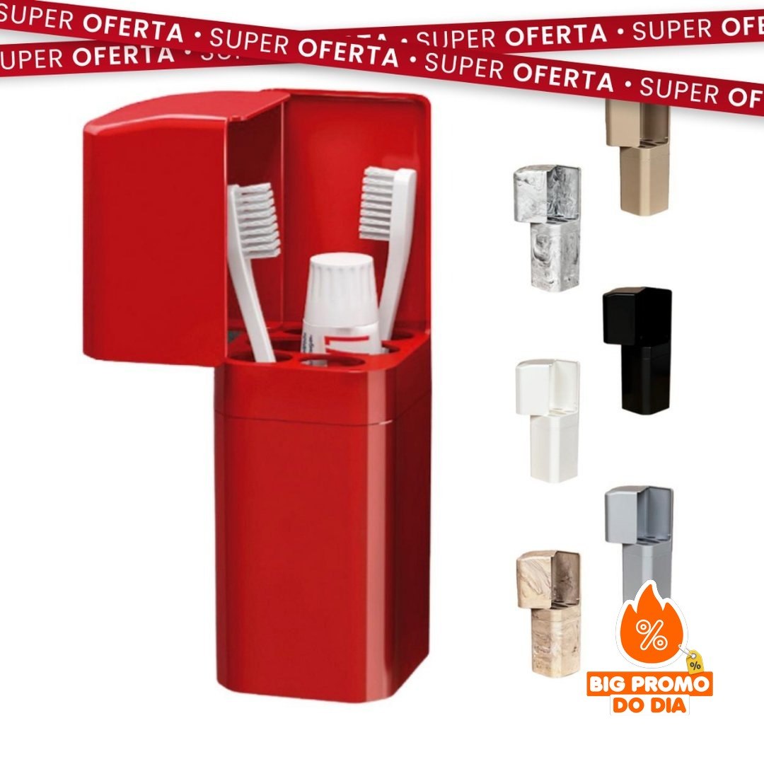 Porta Escovas e Creme Dental - (Shopee)