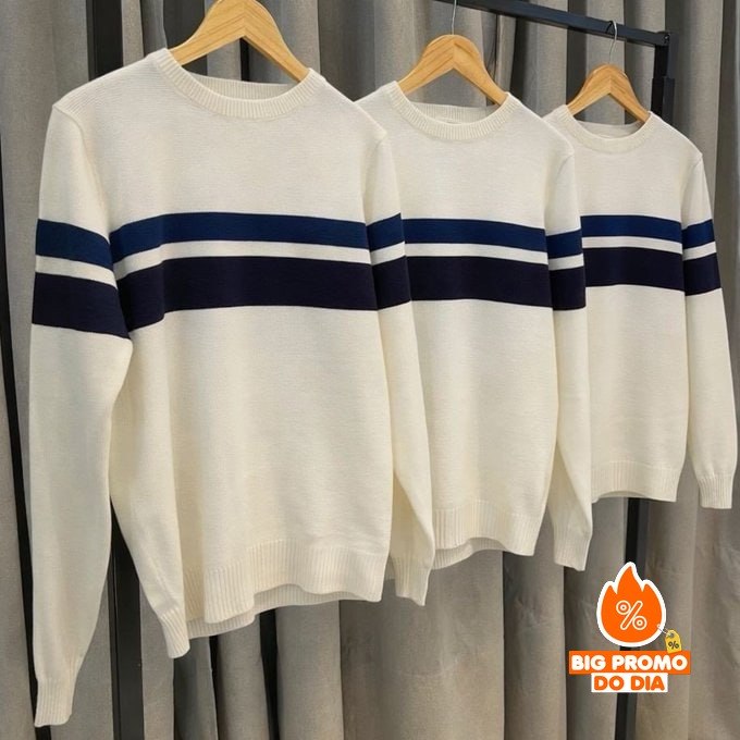 Suéter Comfort Tricot Listrado Diametro