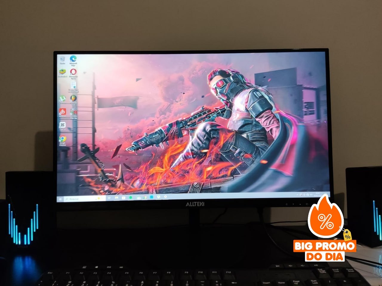 Monitor Alltek Led 21.5" Ultrafina Fhd 100hz 5ms