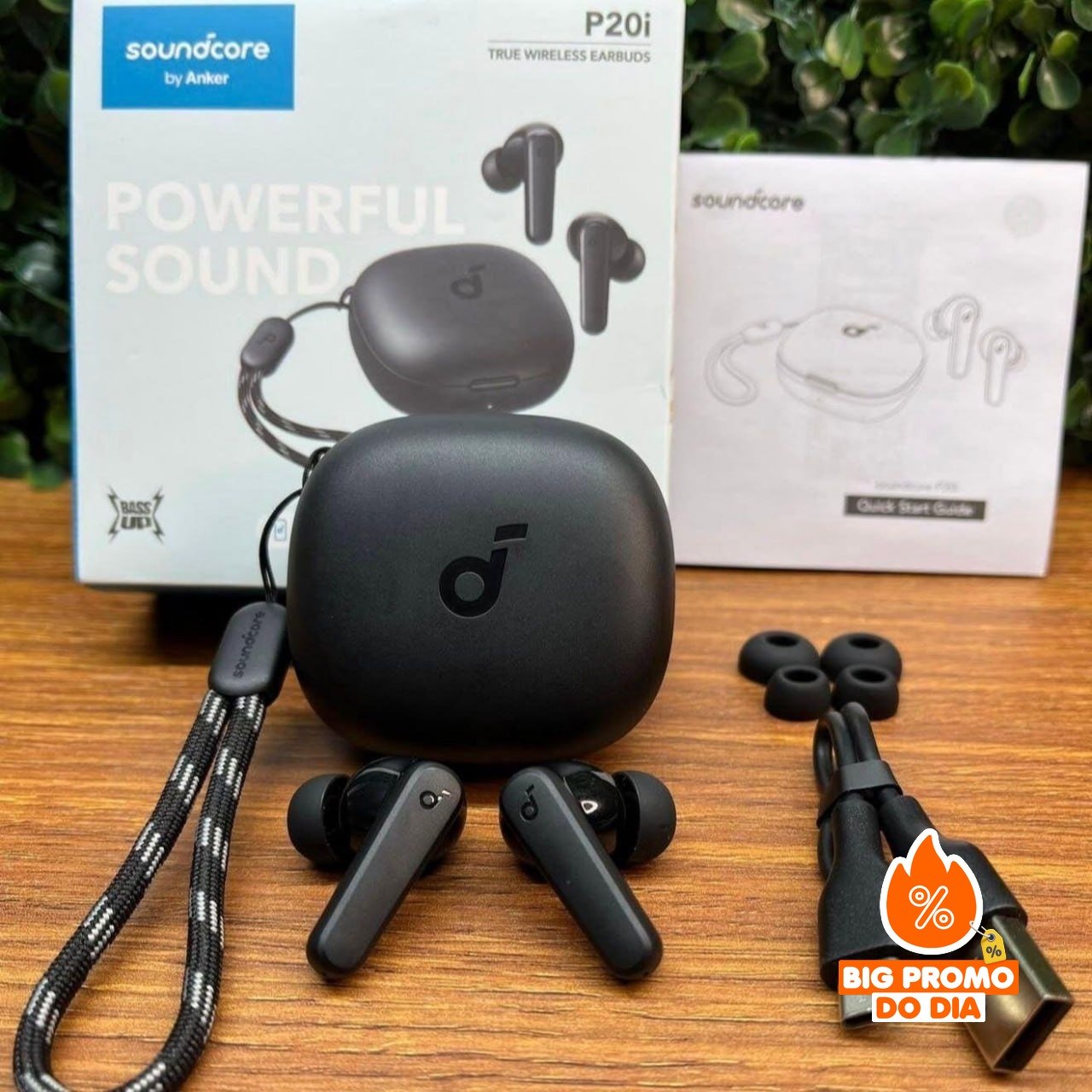 Fone de Ouvido Bluetooth 5.3 soundcore P20i Anker