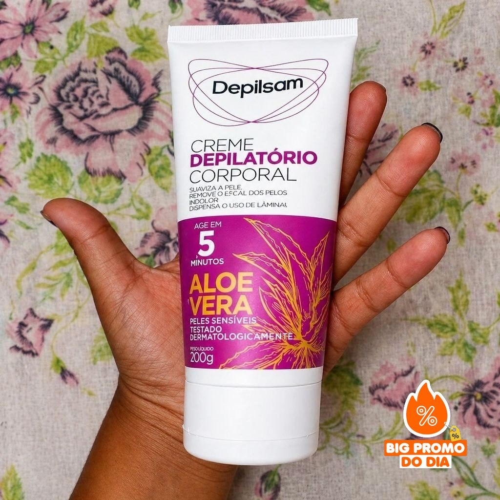Creme Depilatório Corporal Depilsam Aloe Vera 200G - (Shopee)