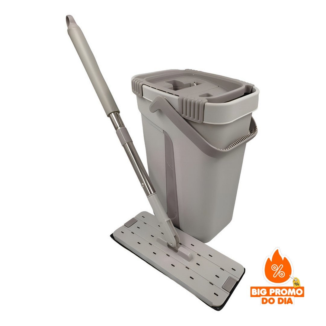 Esfregão Mop Flat Electrolux Menalux Limpeza Fácil Eficiente Durável Cinza - (Shopee)