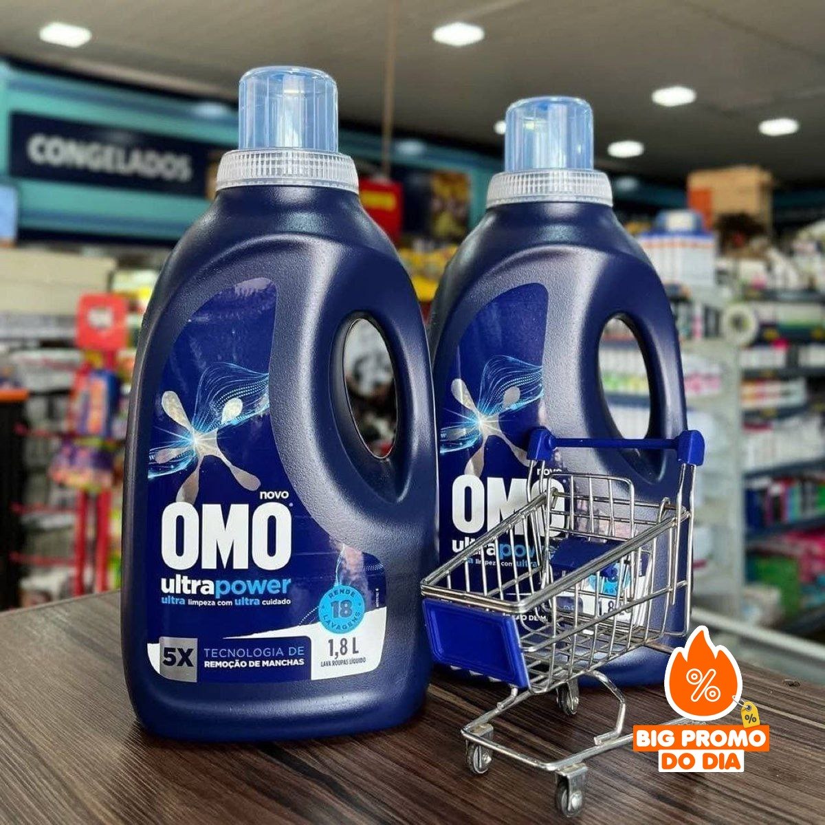 🫧 OMO Lava-Roupas Líquido Ultra Power 1,8L