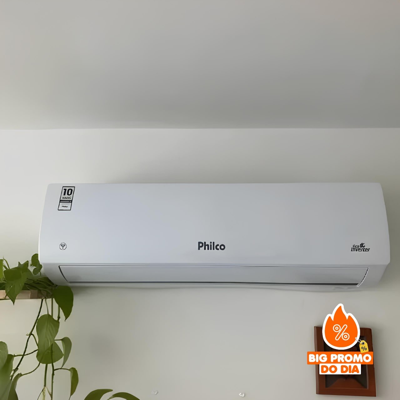 ️ Ar Condicionado Split Hi Wall Inverter Philco 12000 BTU/h Frio PAC12FB – 220 Volts