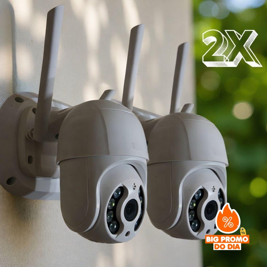 Kit 2 Câmeras Segurança IP WiFi Externa iCSee