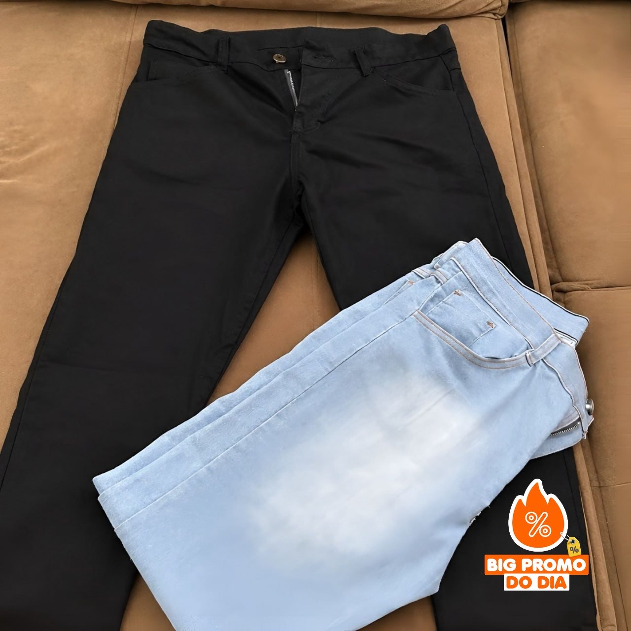 Kit 2 Calças Jeans Masculina Skinny