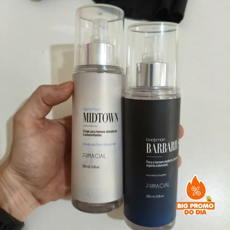 Kit Body Splash Masculino Barbarius e Midtown 200ml