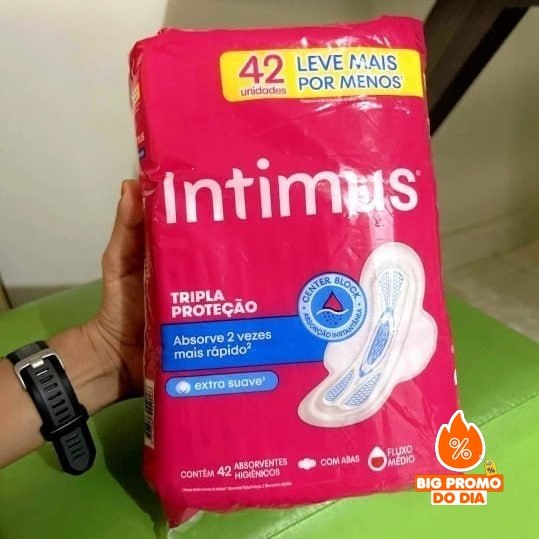 Absorvente Intimus Toda Protegida Dia Suave Com abas - 42 un