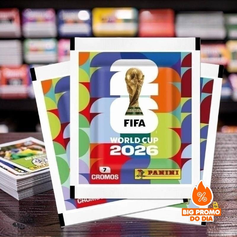 Kit com 5 Envelopes (35 Figurinhas) Copa Fifa 2026