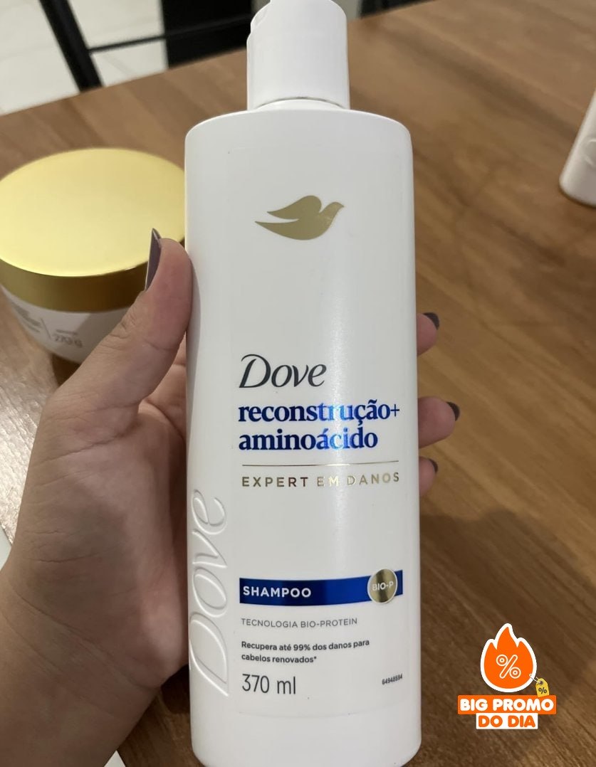 Dove Shampoo Reconstrução + Aminoácido 370ml