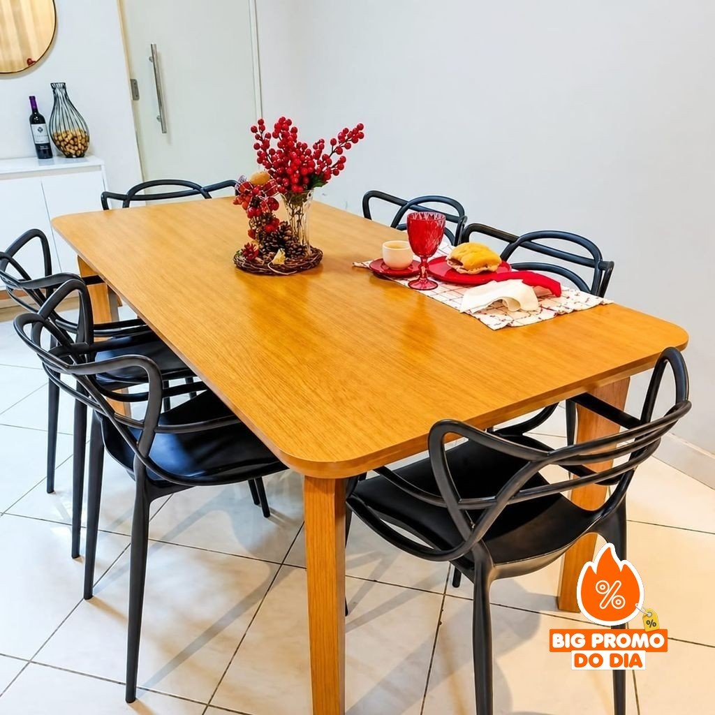 Kit 6 Cadeiras Allegra Jantar Restaurante Bar Igreja Area Gourmet Super Reforçada Premium - (Shopee)