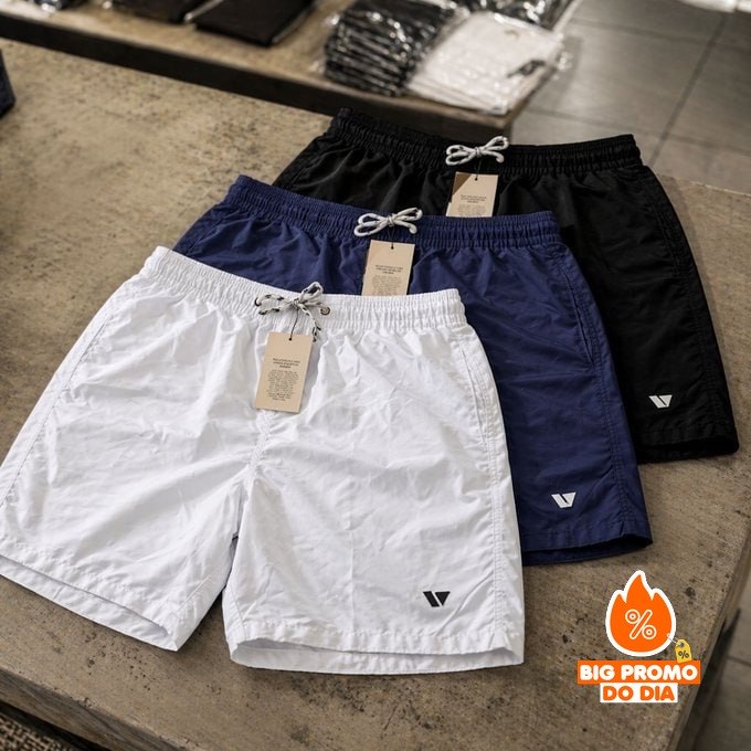 🩳 Kit 3 Bermudas Lisas Voker