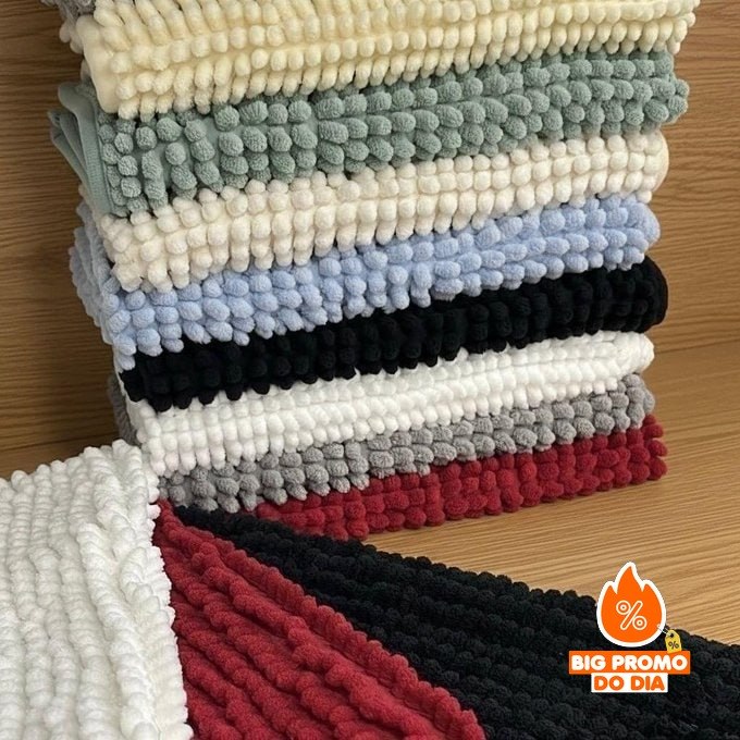 Kit com 3 Tapetes de Banheiro