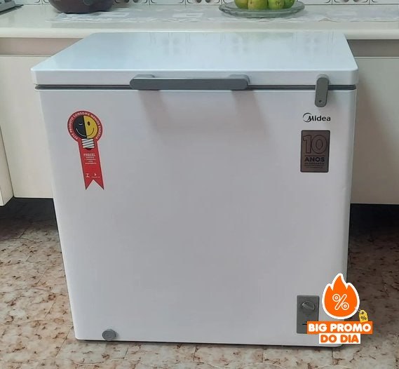 Freezer Horizontal Midea 142L Inverter Bivolt