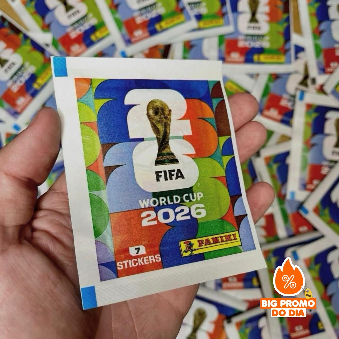 Kit com 12 Envelopes (84 Figurinhas) Copa Fifa 2026