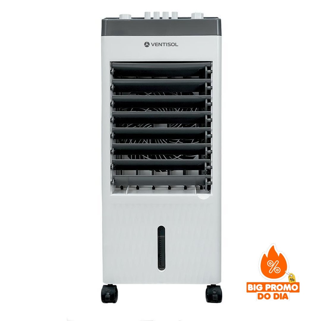 Climatizador Ventisol Cli0601 6 Litros Branco Cinza 60W - (Shopee)