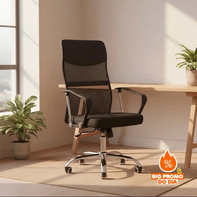 🪑 Cadeira De Escritório Presidente Dylan Healer Nylon