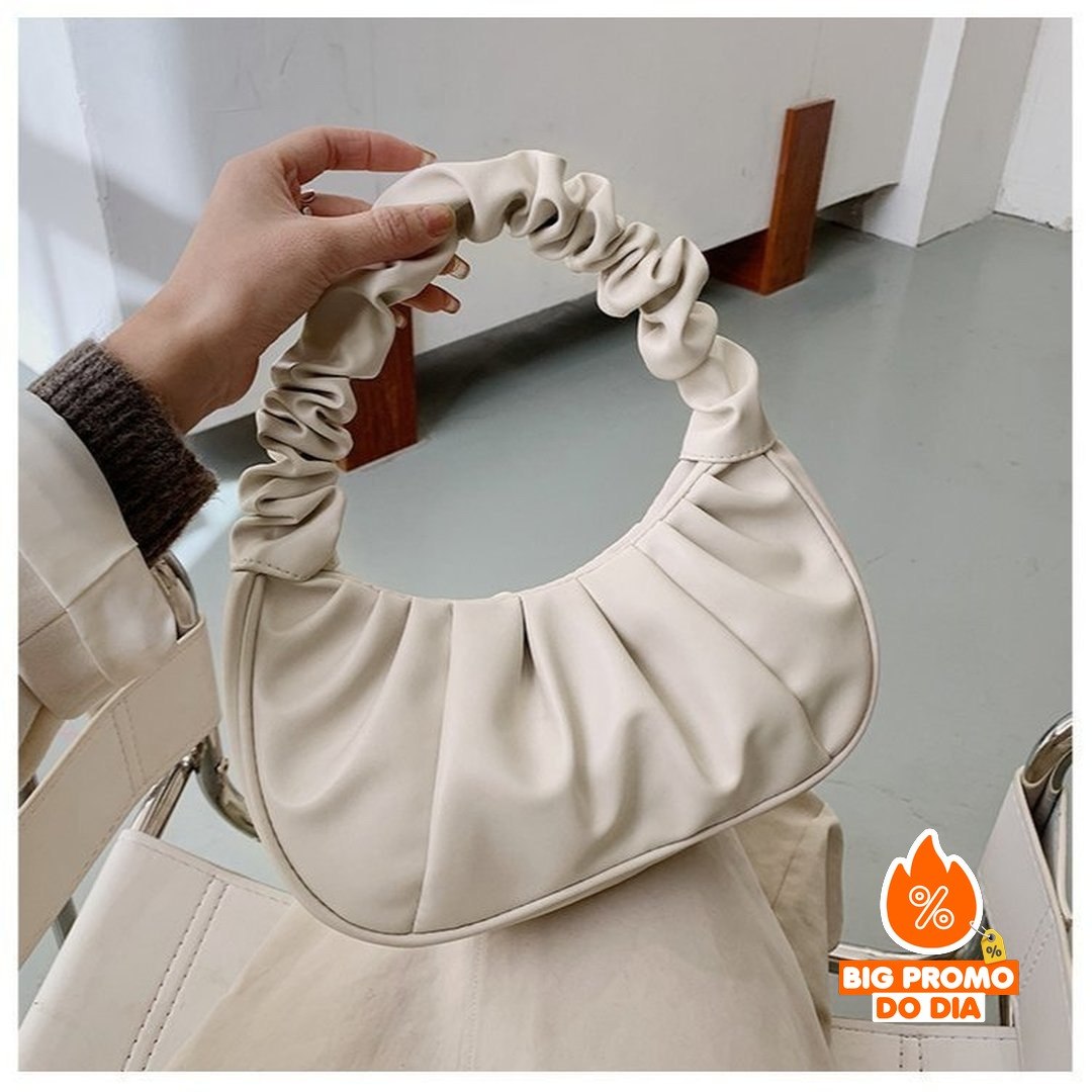 Bolsa Nuvem Elegante Estilo Enrugado - (Shopee)