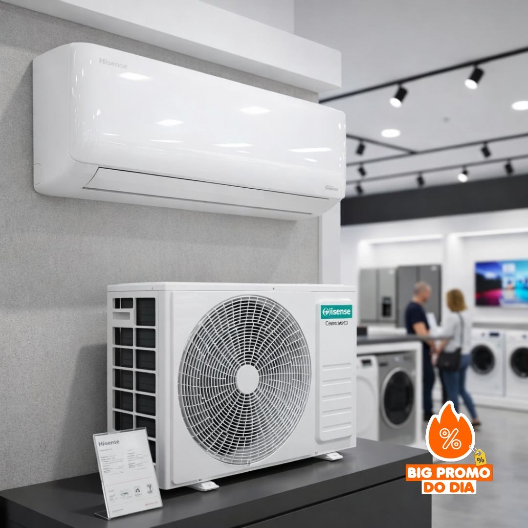 ️️ Ar Condicionado Split Inverter Hisense R-32 Hi-wall 12.000 Btus Quente e Frio Wi-fi 220v