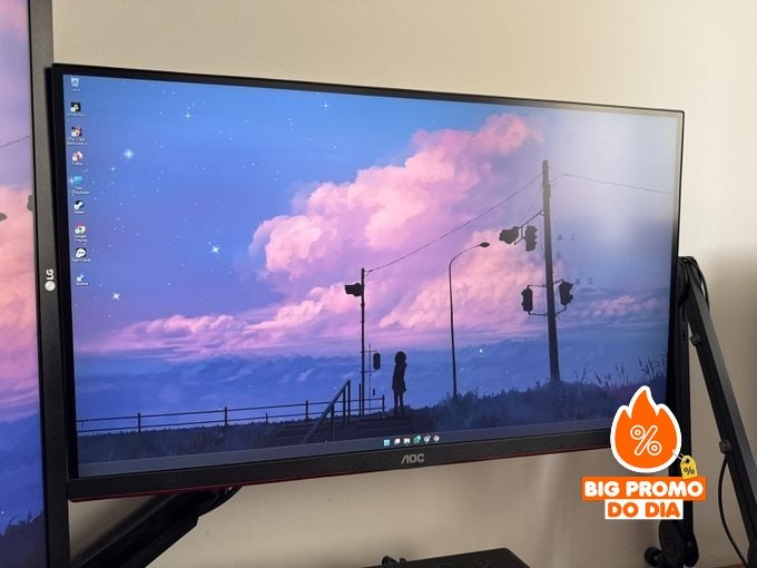 Monitor 27 4K IPS HDR10 Alto falantes Integrados AOC