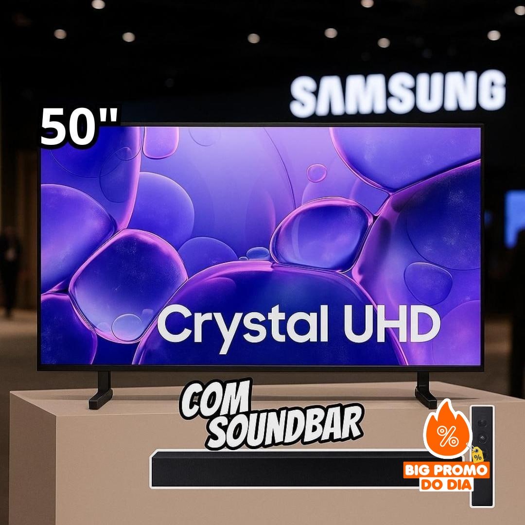 Samsung Smart TV 50” Crystal UHD 4K 2025 + Soundbar
