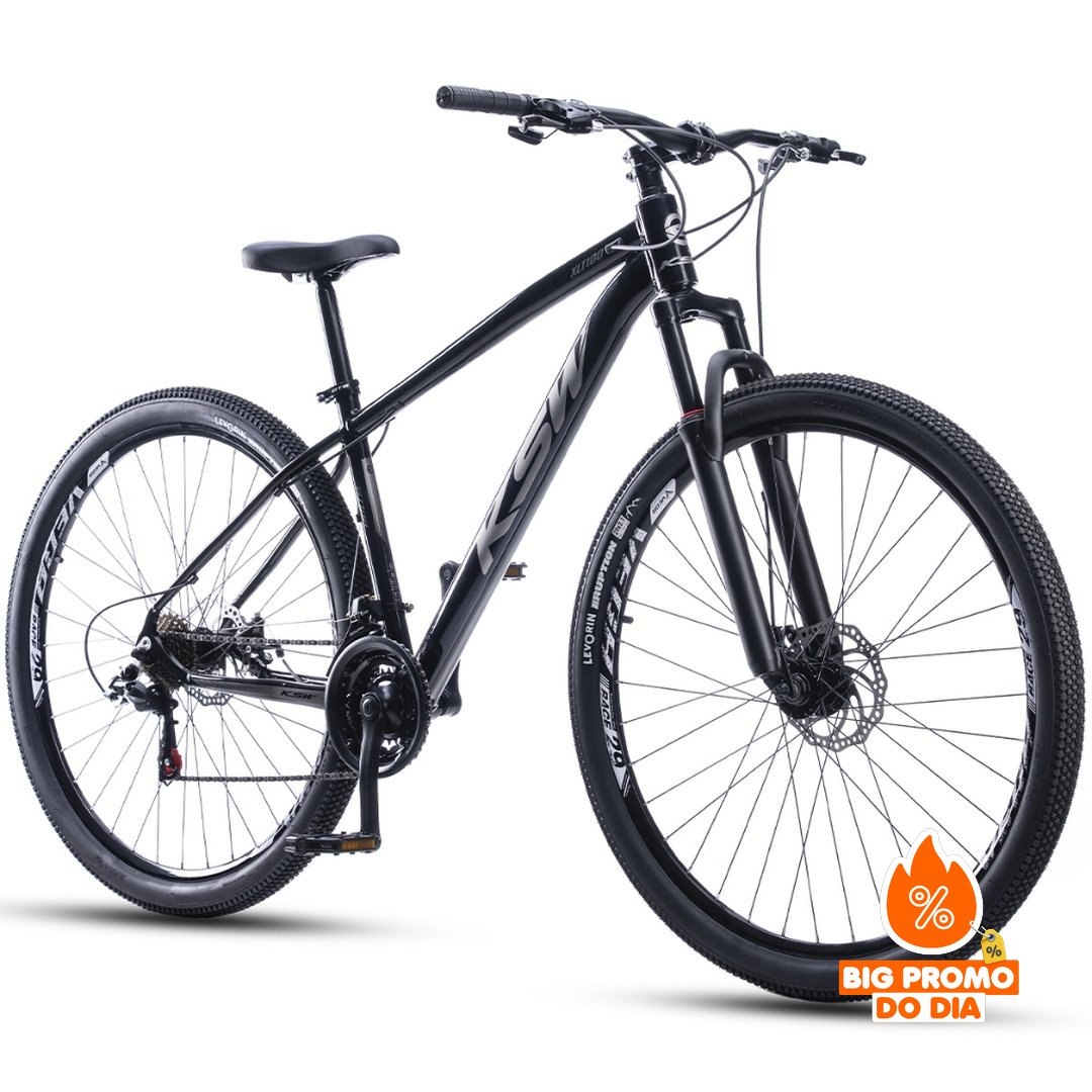 Bicicleta Bike Aro 29 Ksw Xlt100 24 Velocidades Marcha Aero Alumínio Freio a disco Suspensão Mtb - (Shopee)