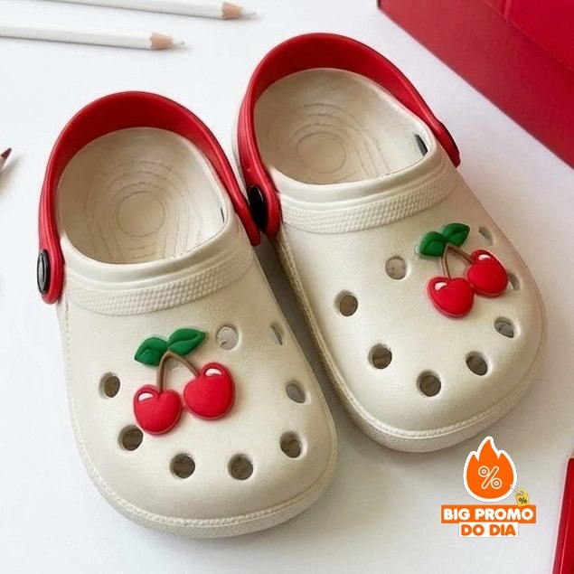 Babuche Infantil Menina Papete Feminina Macio Confortável - (Shopee)