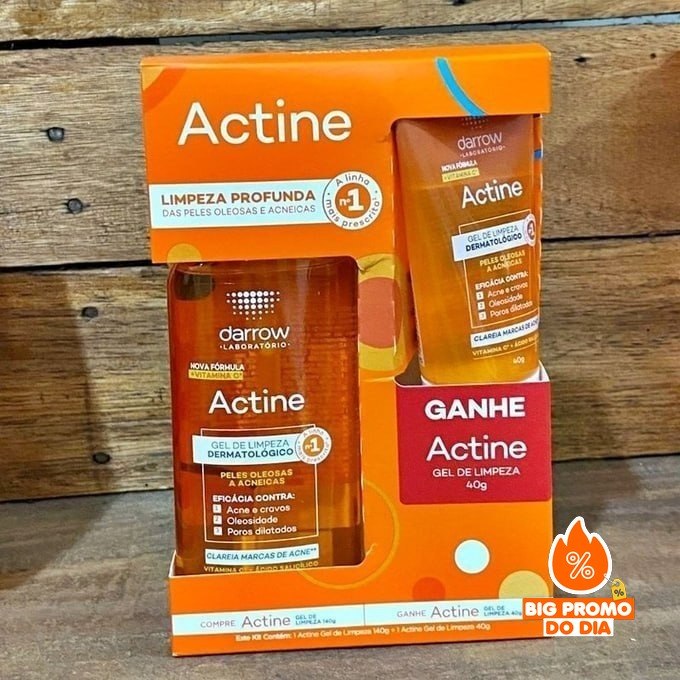 🫧 Kit Darrow Actine Gel de Limpeza Facial Oil Control 140g + 40g