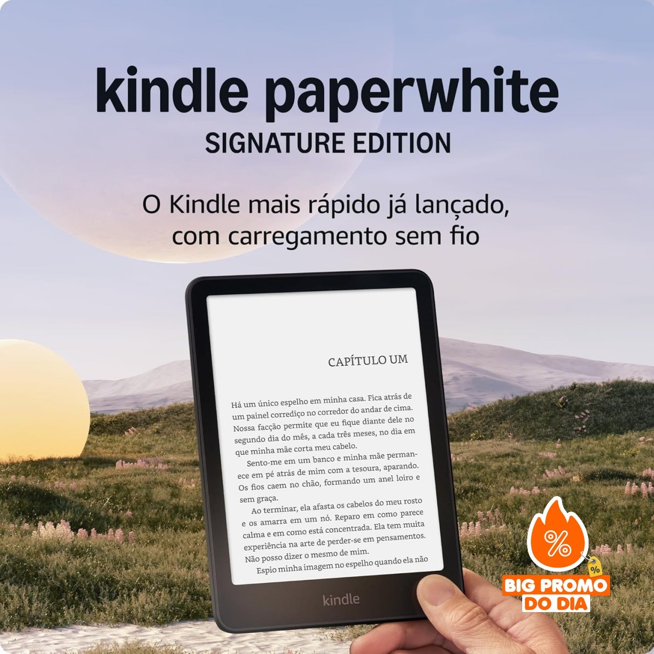 ️ Kindle Paperwhite Signature Edition 32GB - Luz Frontal Autoadaptável - Carregamento Sem Fio - Preto Metálico