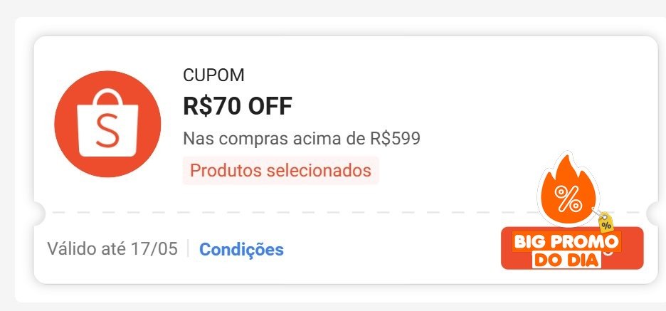 +1 CUPOM SHOPEE