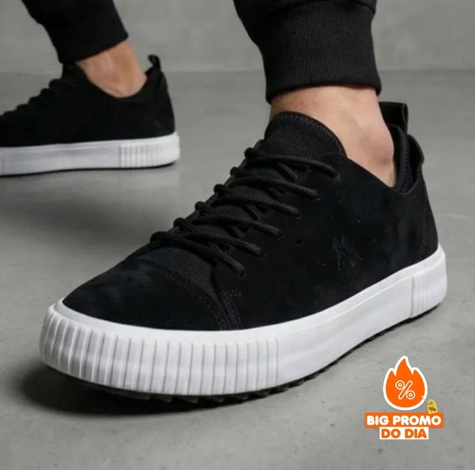 Tênis Casual Camurça Conforto Premium Polo Wear