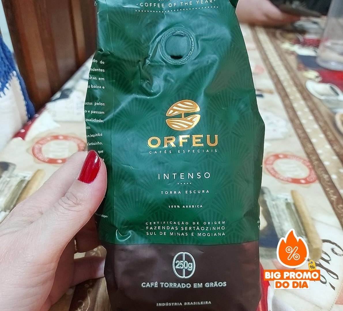 ️ Orfeu Café Intenso em Grãos 100% Arábica Torra Escura 250g