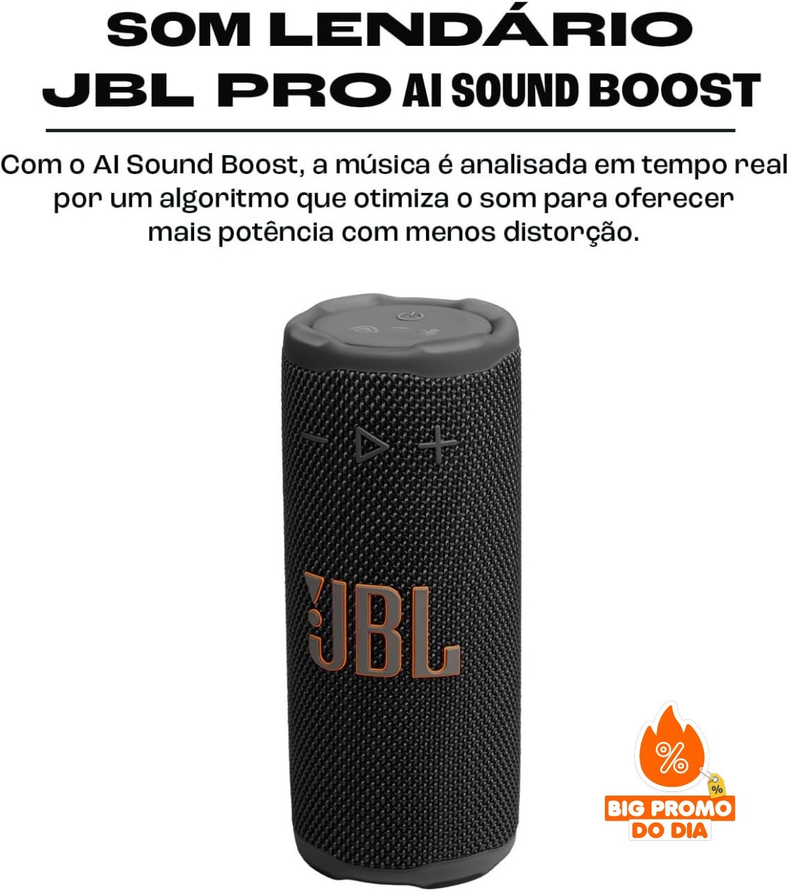 ️ JBL Grip - Bluetooth Portátil - À Prova D'água - Bateria 46h - Preta