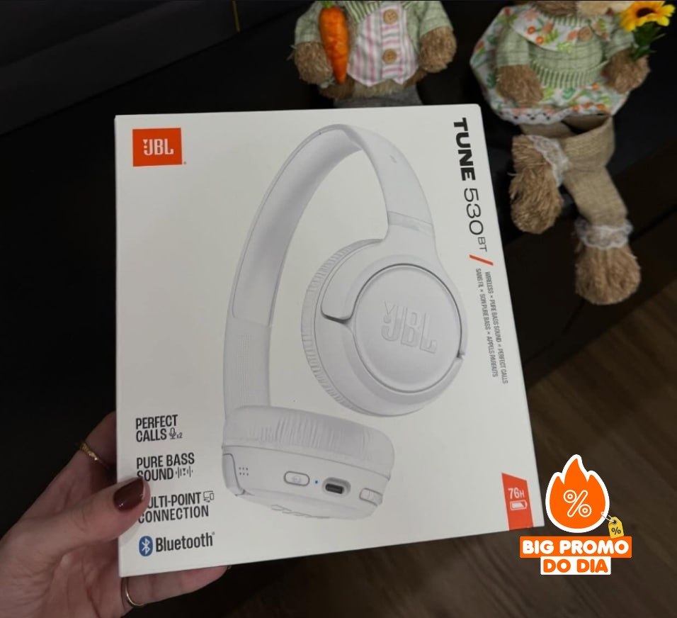 JBL, Fone de Ouvido Bluetooth, Tune 530 BT